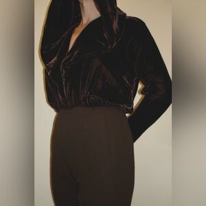 Donna Karan New York Bergdorf Goodman Velvet Cape Jacket Dress Pants Jumpsuit